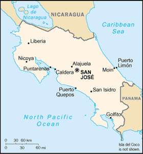 map Costa Rica