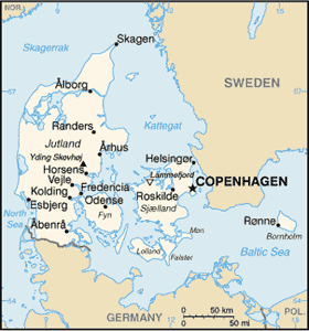 map Denmark