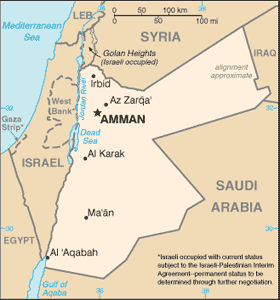 map Jordan