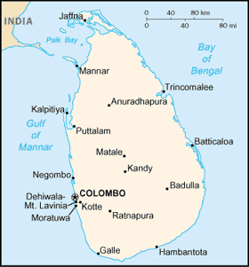 map Sri Lanka