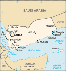 map Yemen