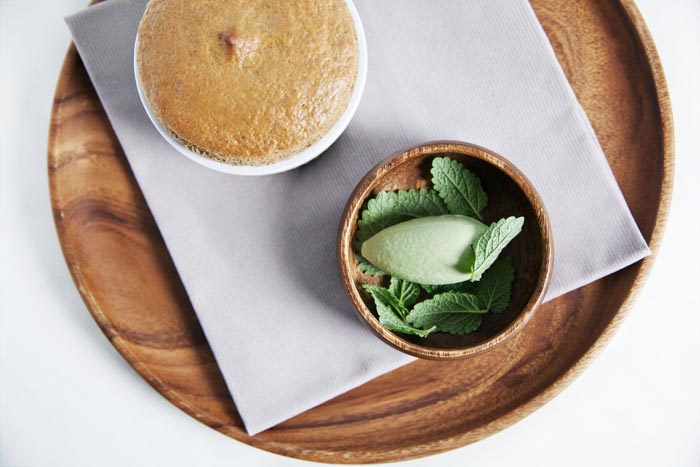Soufflé café glace mélisse